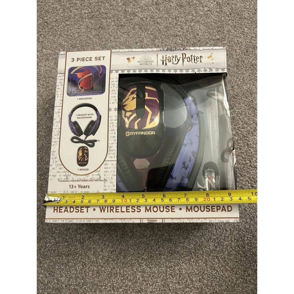 Harry Potter Gaming Set Unisex OS Multi New Gryffindor‎ Headset Mouse Mousepad